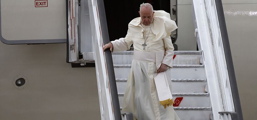 Papa Francisco llega a Chile