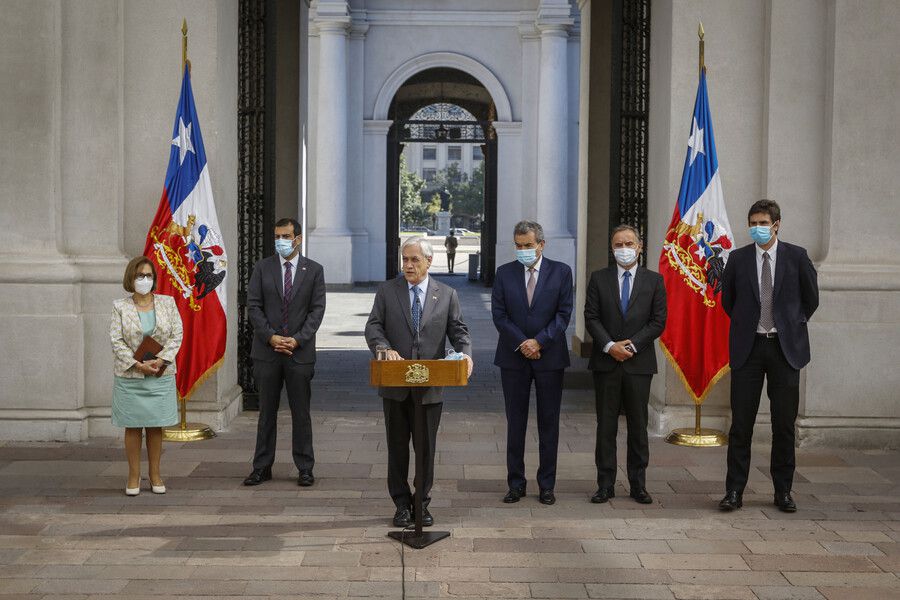 Presidente Piñera se reúne con poderes del Estado