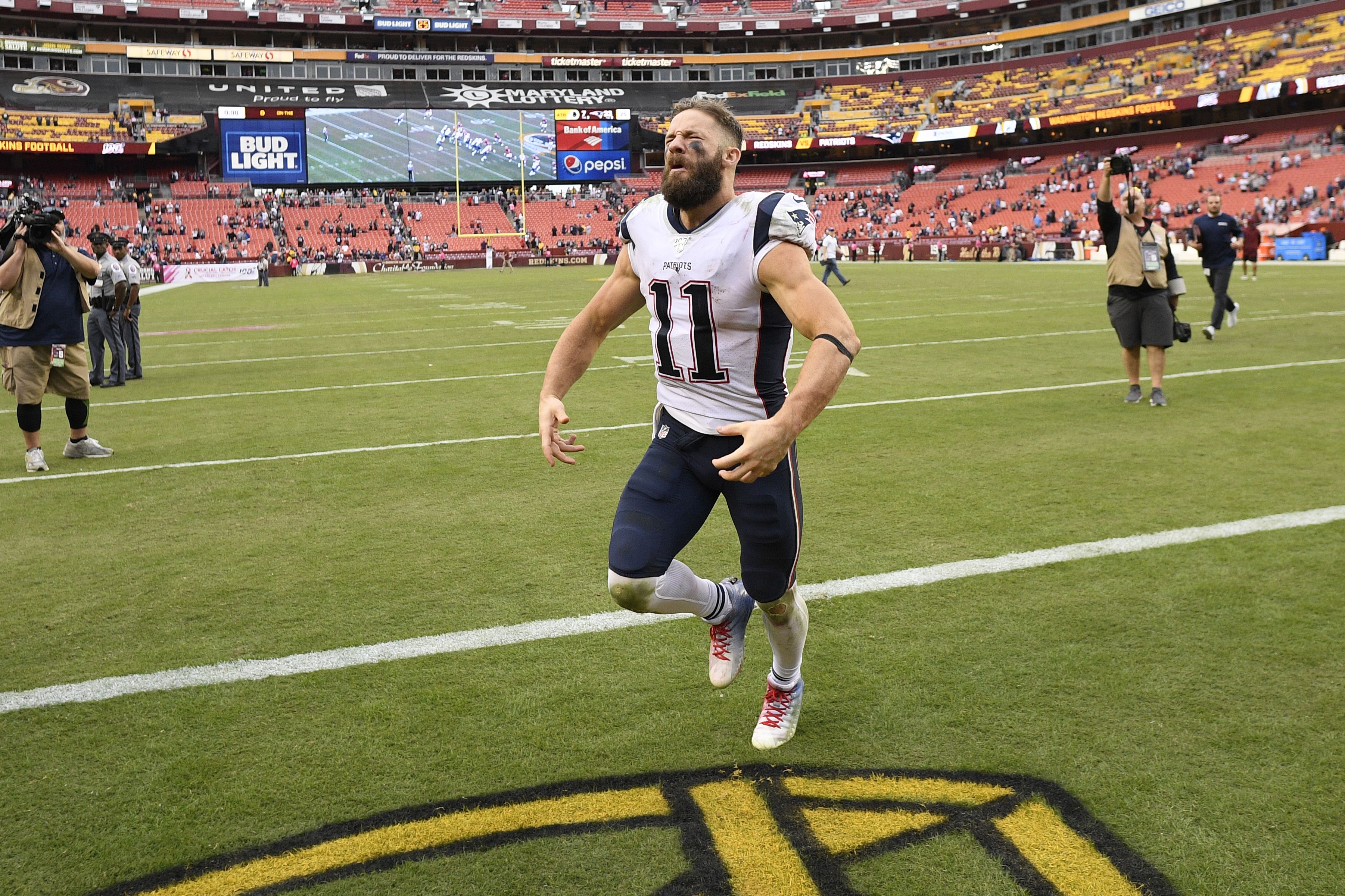 Patriots' Julian Edelman on fans' minds as Buccaneers set to