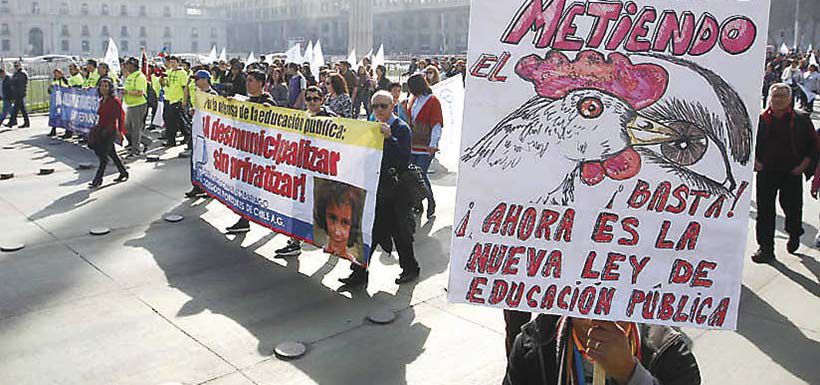 marcha de la decencia profesores