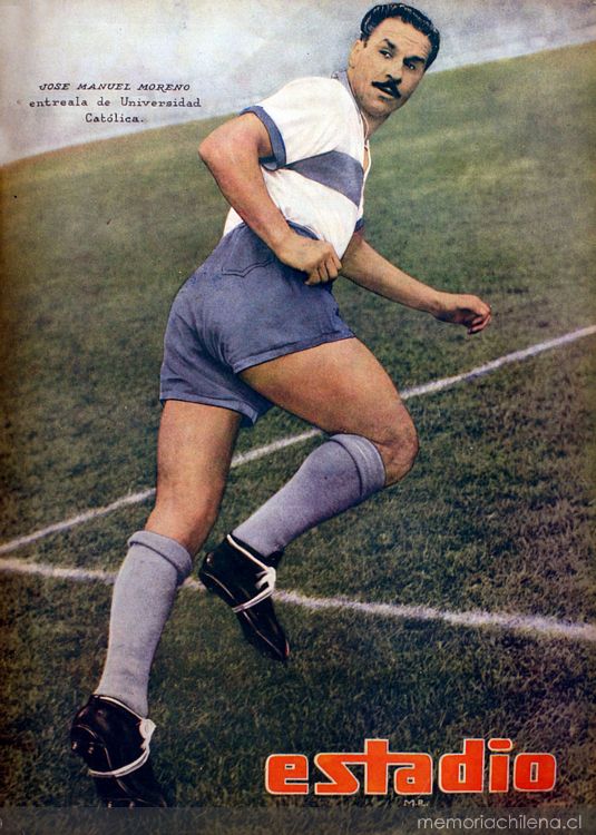 José Manuel Moreno. Revista Estadio, 13 de agosto de 1949