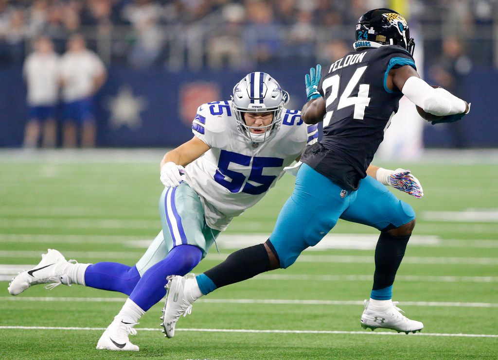 How many sacks will LB Leighton Vander Esch tally his rookie season?