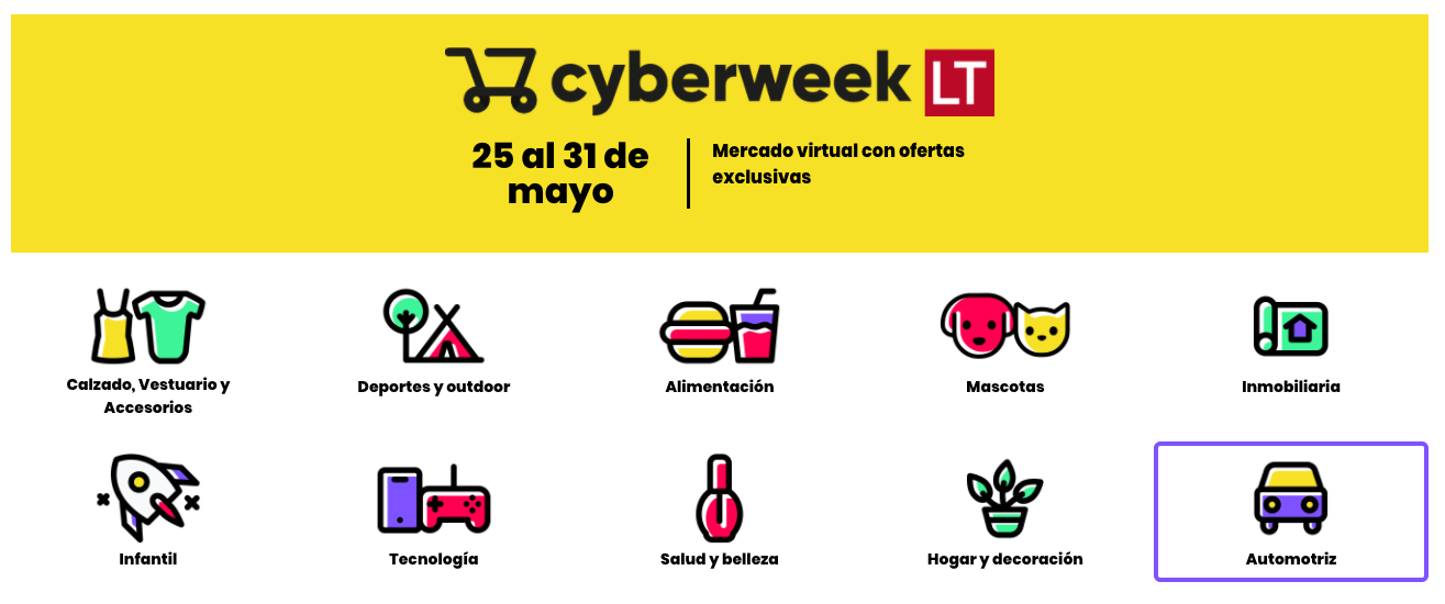 Cyberweek La Tercera Autos