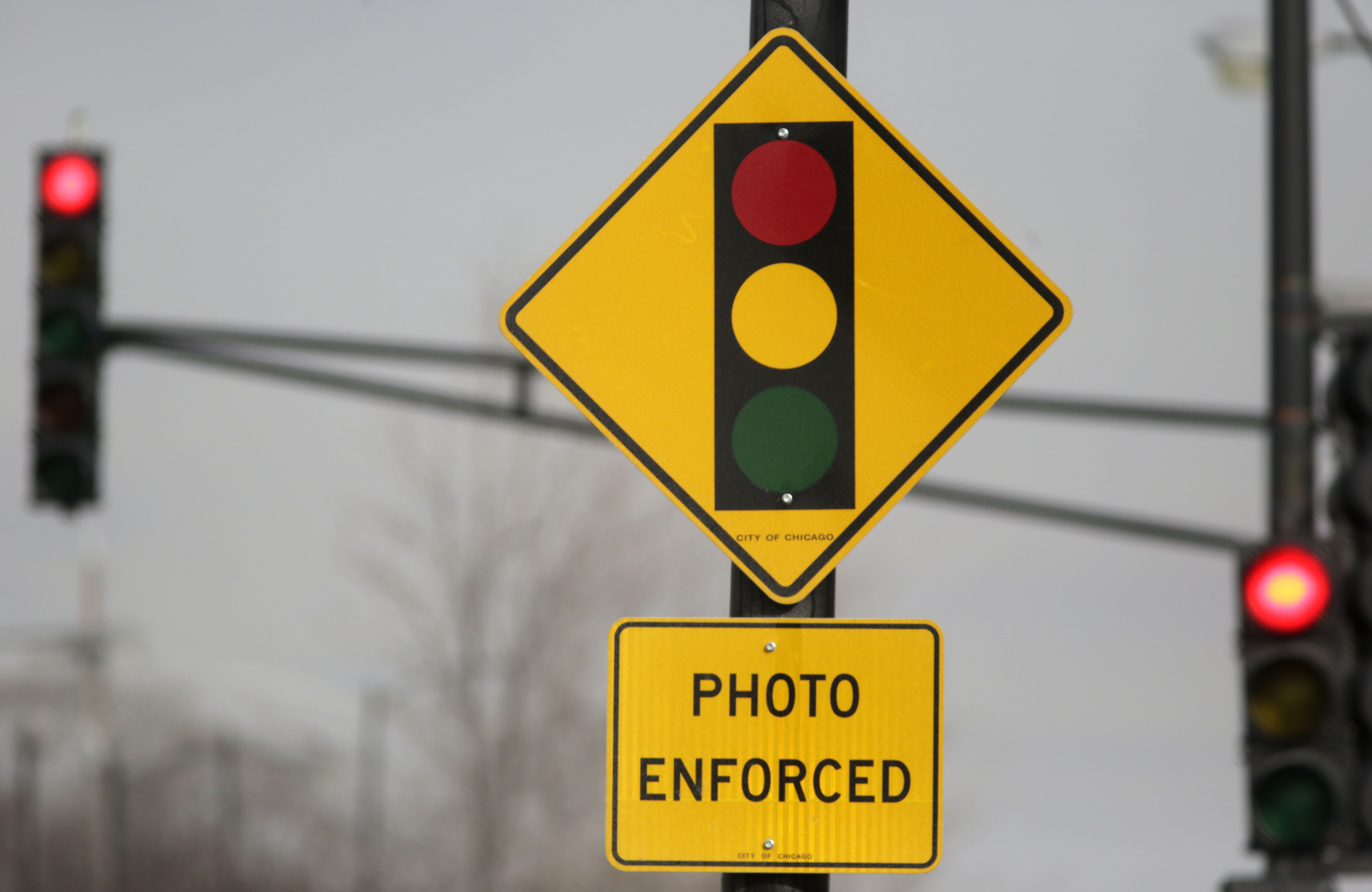 yellow safety camera traffic light