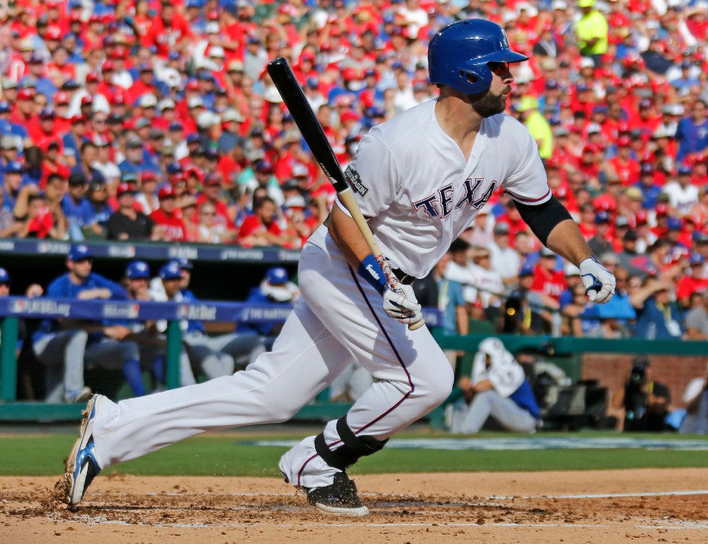 This is a 2015 photo of Mitch Moreland of the Texas Rangers baseball team.  This image reflects the Texas Rangers active roster as of Monday, March 2,  2015, when this image was