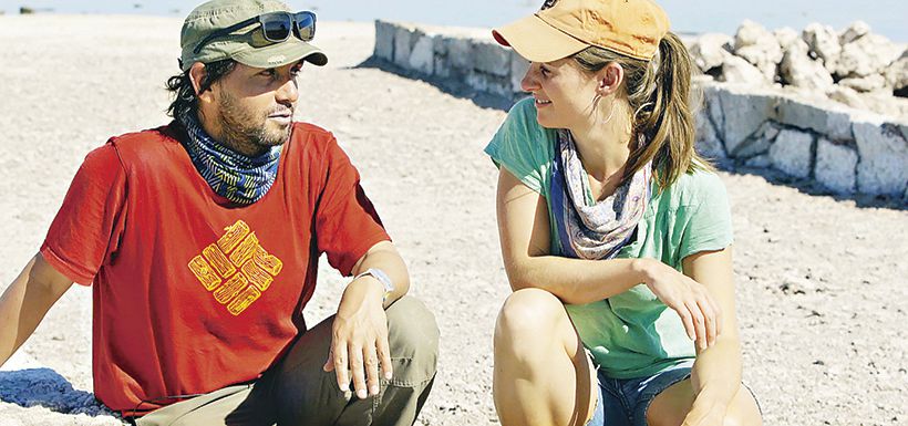 René Araneda y Susannah Buchan haciendo Wild Chile.