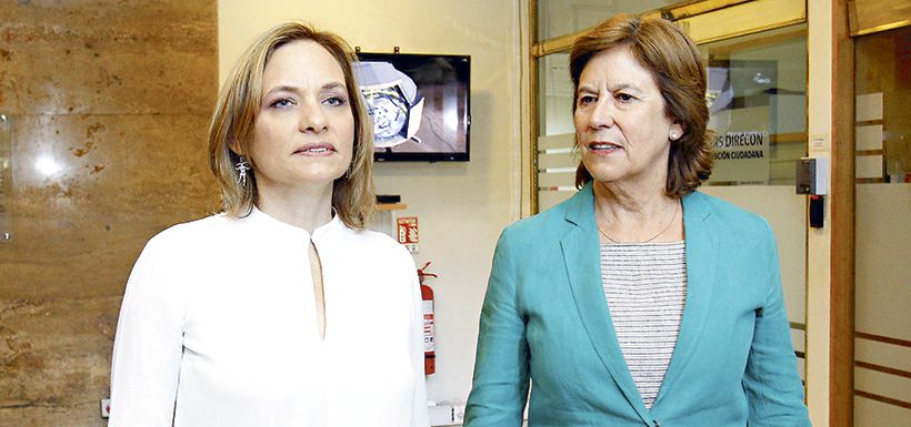 Mariana Aylwin y Carolina Goic