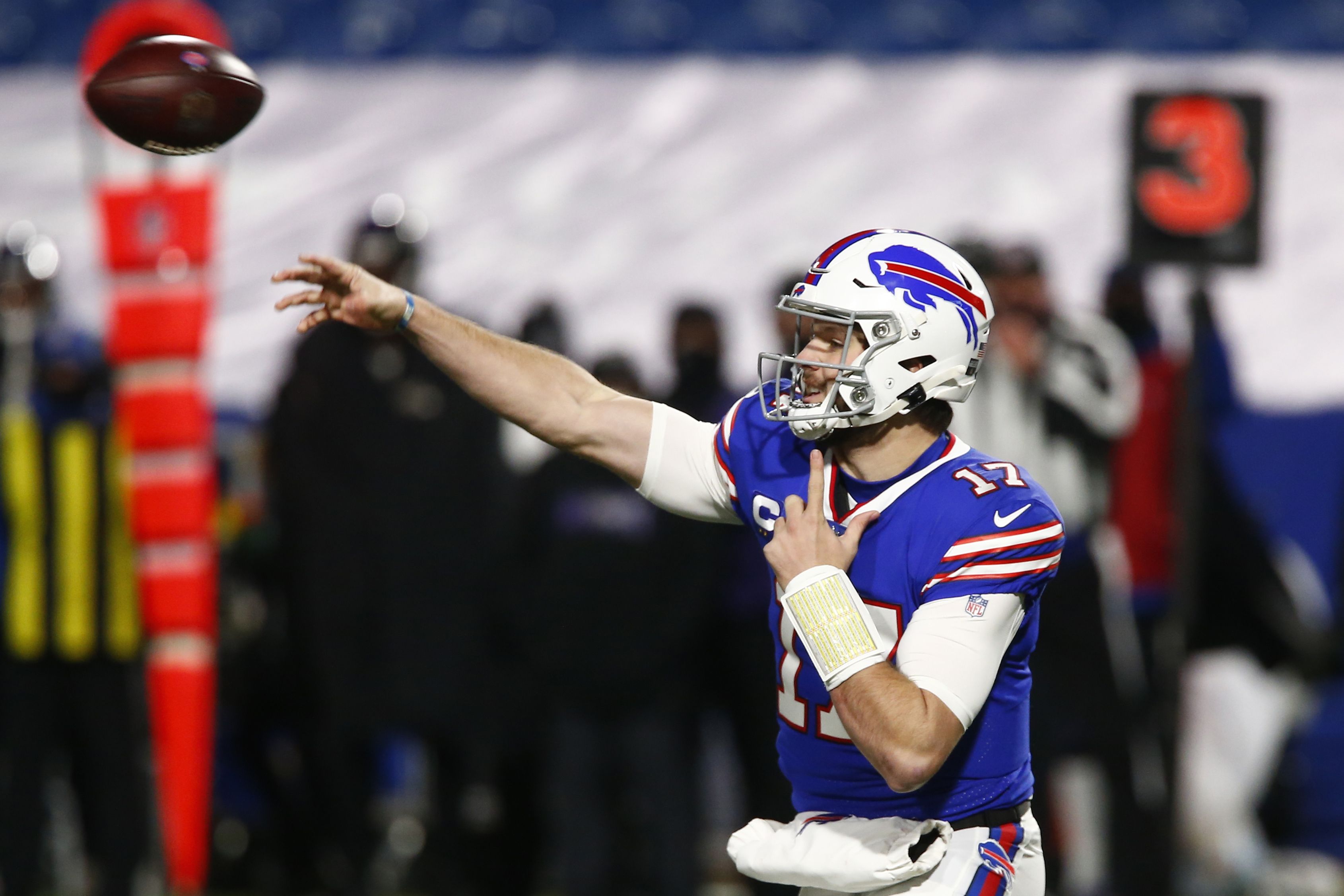 The Buffalo Bills defeat the Baltimore Ravens 17-3 to advance to their  first AFC championship game in 26 years