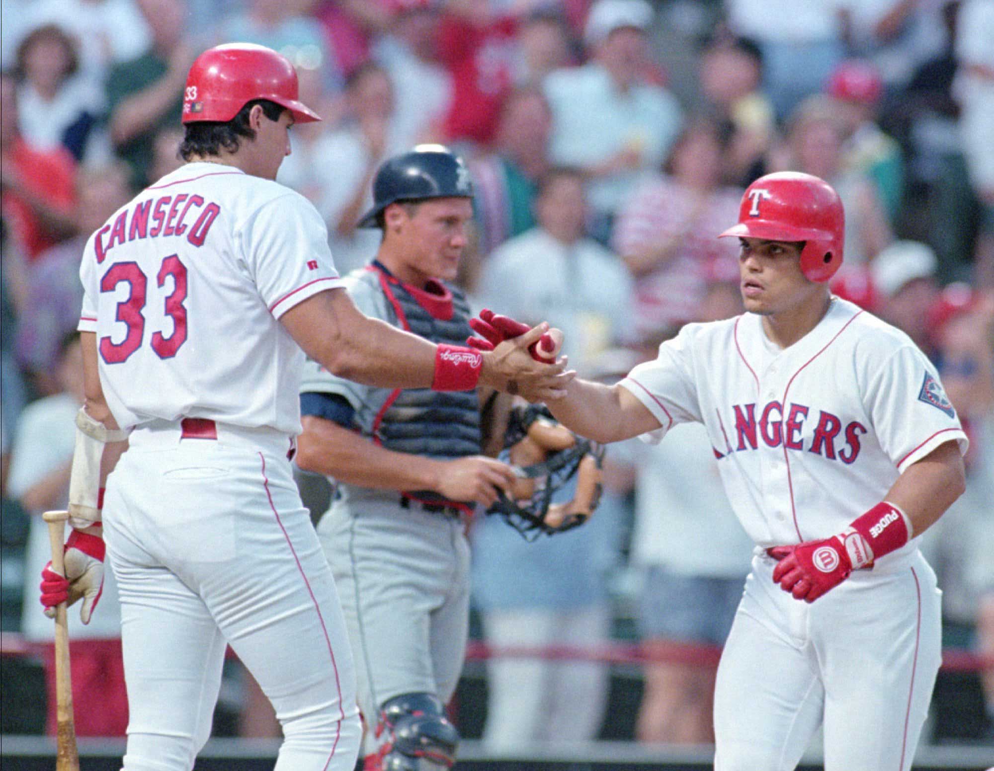 Juan Gonzalez, Jose Canseco, Rafael Palmeiro & Ivan Rodriguez