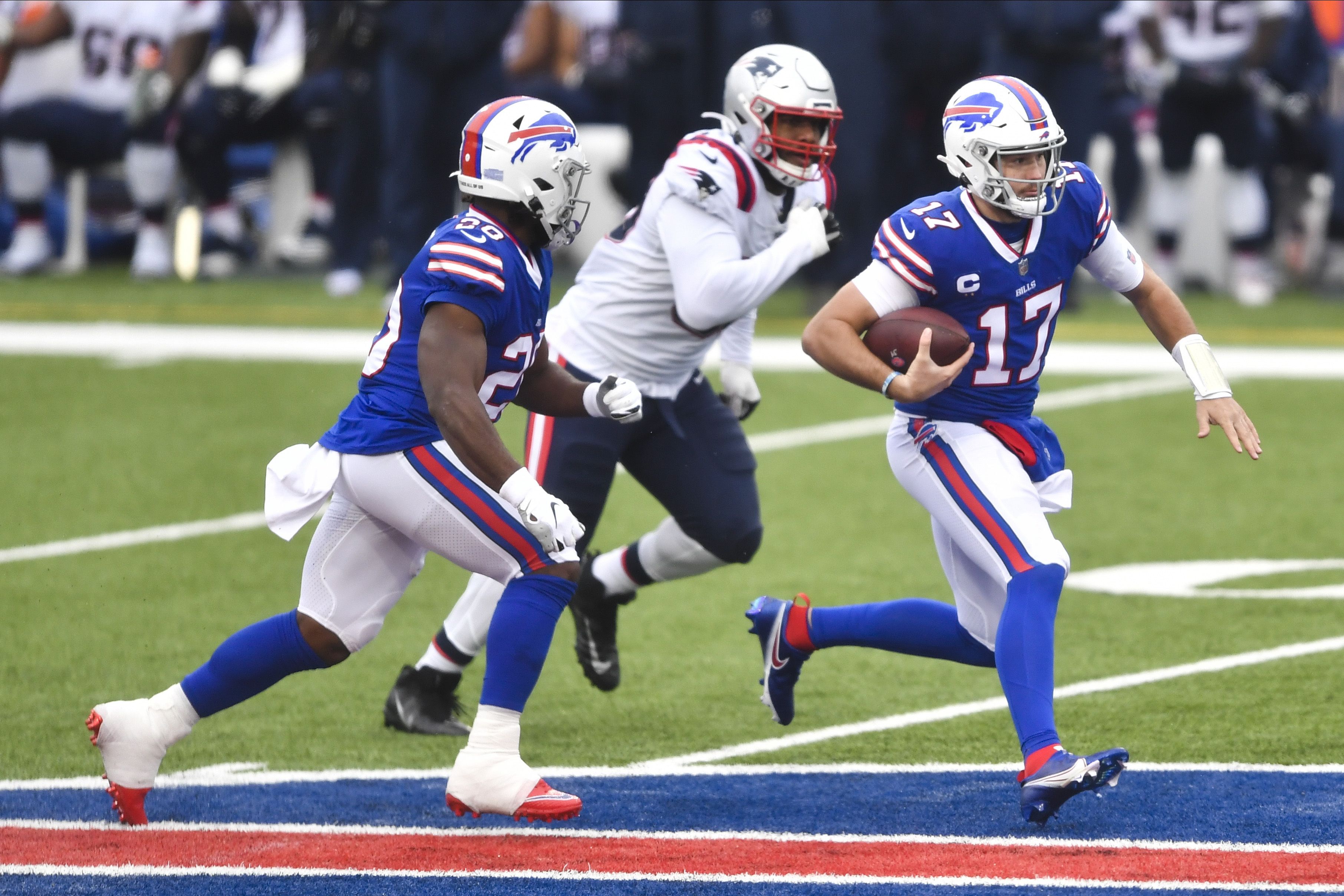 Bills beat Patriots 24-21 on Newton's late fumble