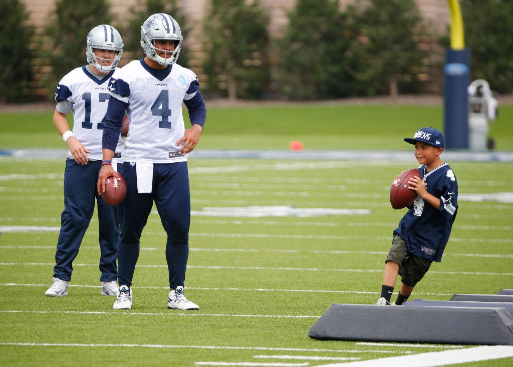 Dallas Cowboys' Dak Prescott fishes in Dularge, La.