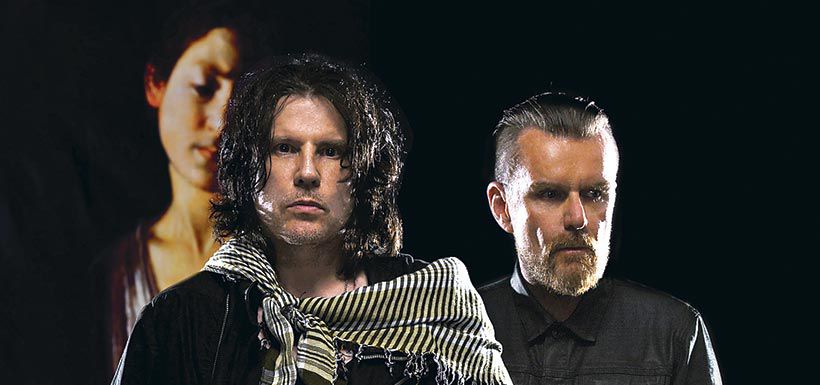 Los fundadores que sobreviven hasta hoy, (desde la izq.): Ian astbury y Billy Duffy.