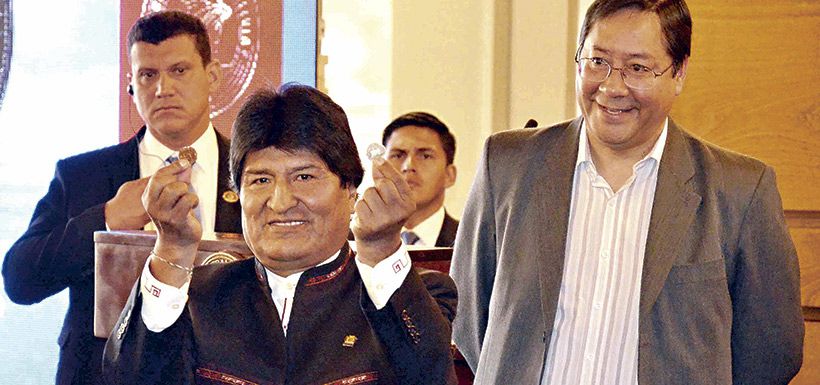 evo morales y luis arce