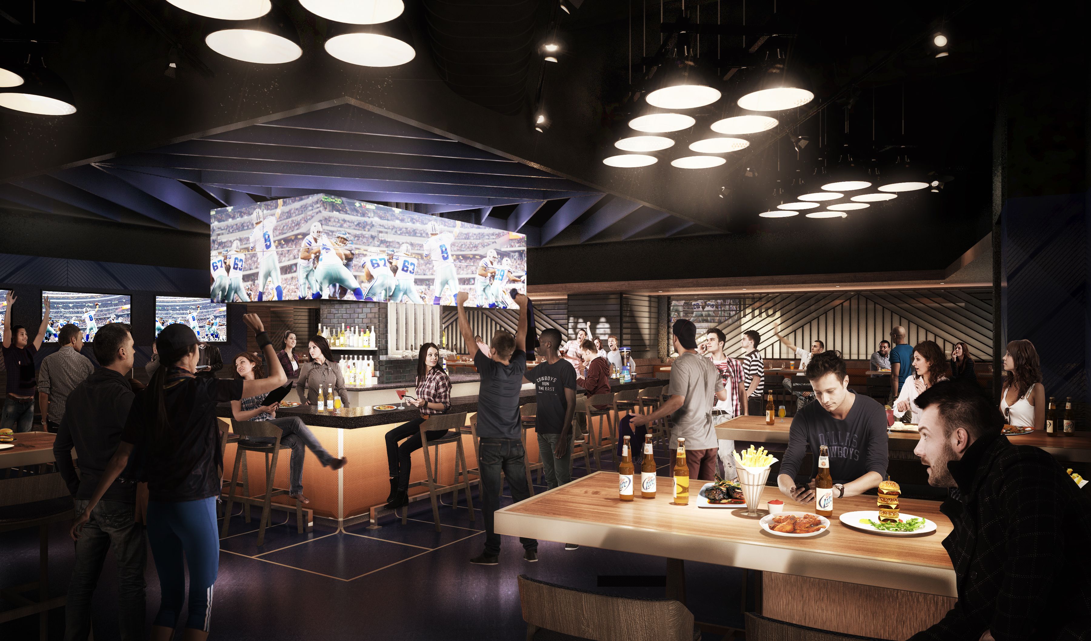 Dallas Cowboys Club bar and grill opens at D/FW Airport