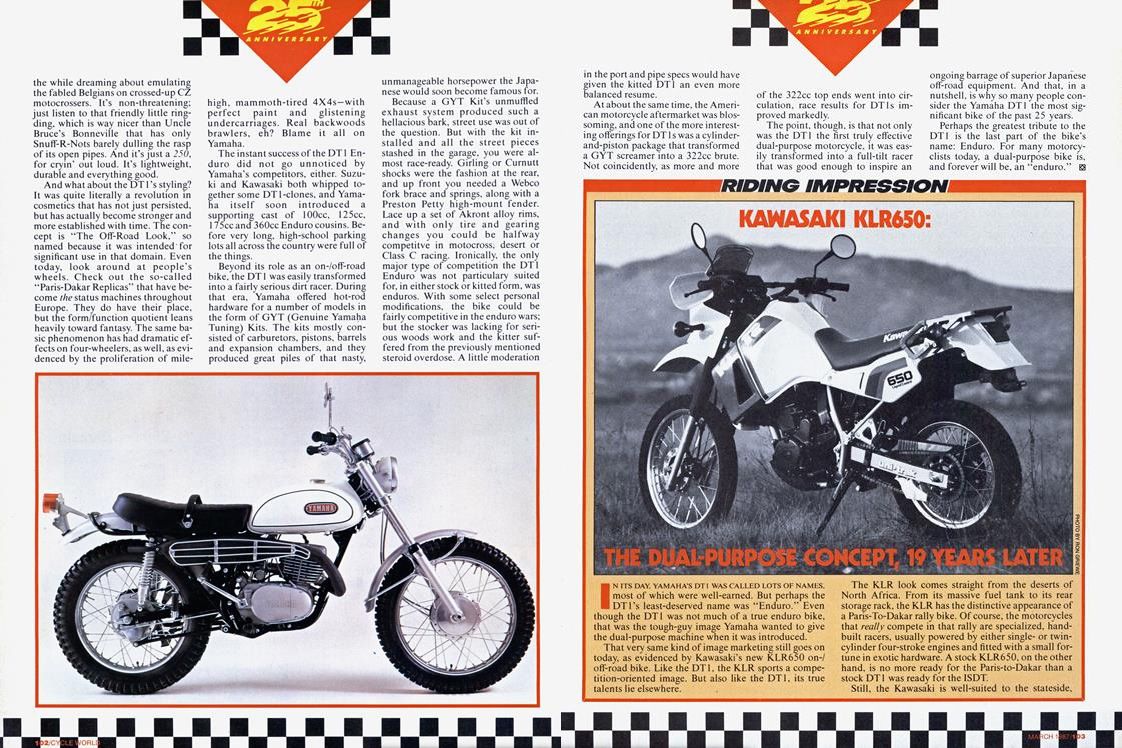 Kansen Worstelen Lengtegraad Yamaha DT-1 & Subsequent Models Motorcycle History, CLASSICS REMEMBERED |  Cycle World