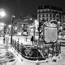 Paris : station de mŽtro Blanche