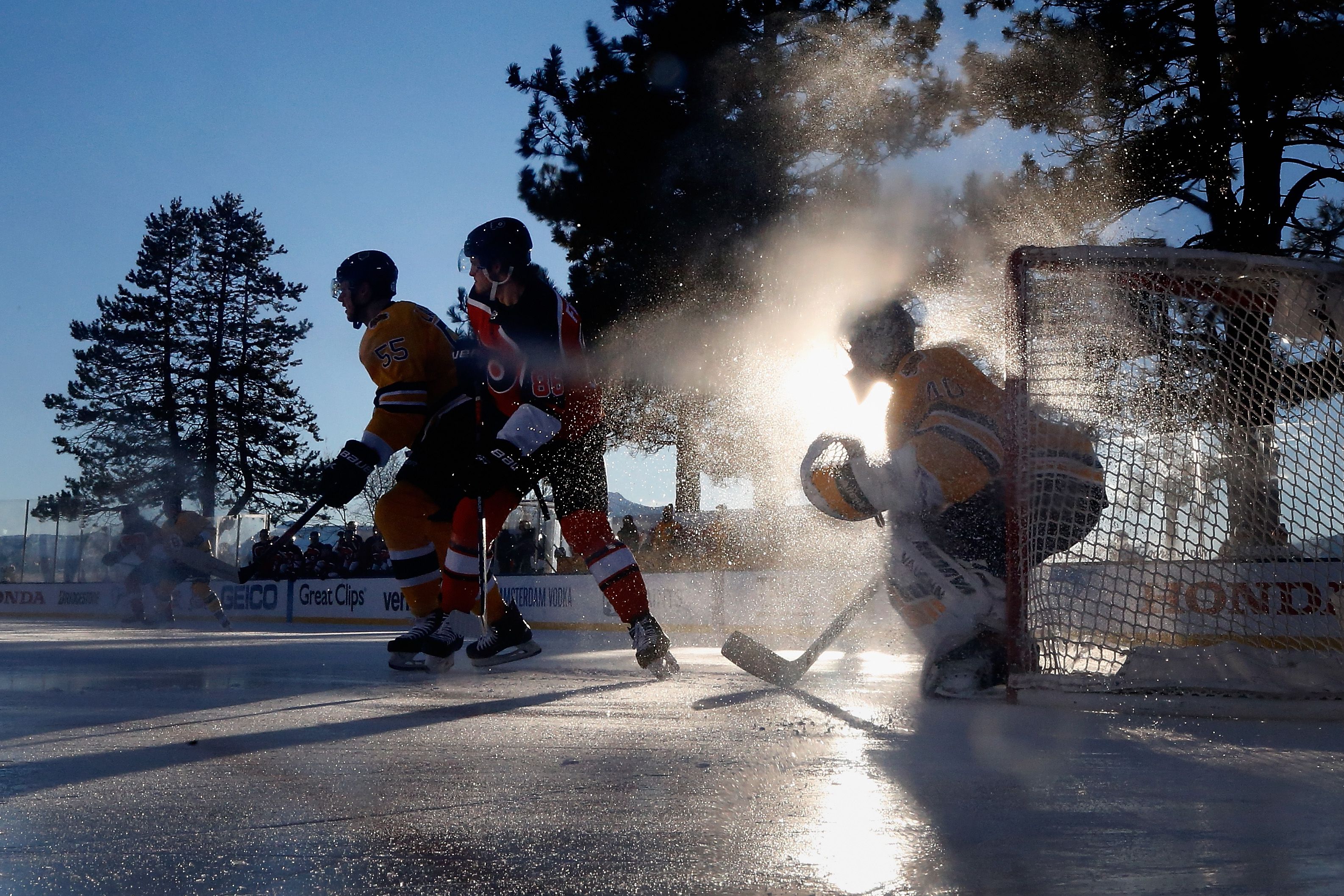 In Lake Tahoe, everything looked great for the Bruins against the Flyers:  The setting, the performance, and David Pastrnak - The Boston Globe