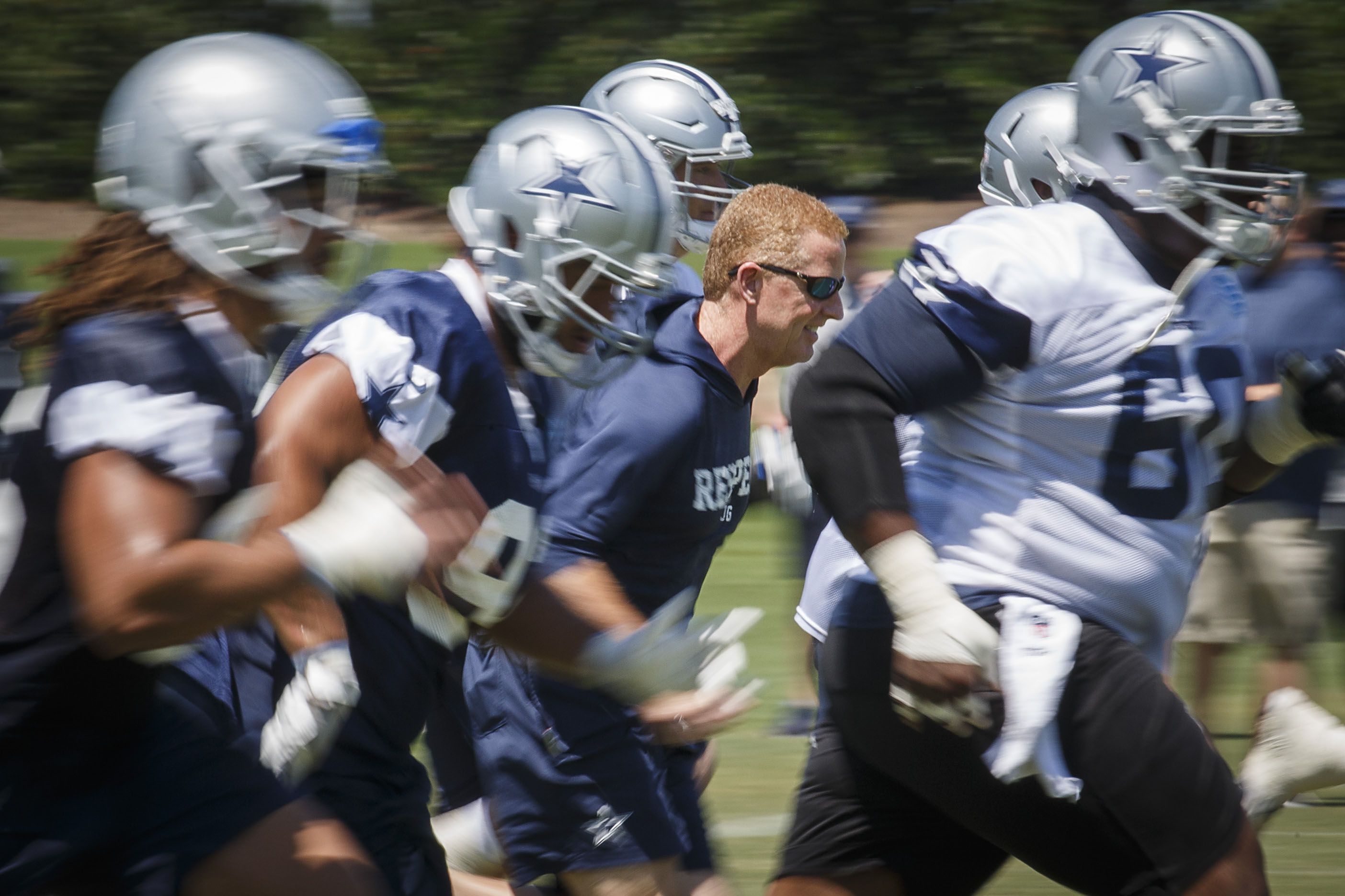 The best photos from Cowboys OTAs and minicamp: Receivers strike a pose,  Jason Garrett sprints with the crew