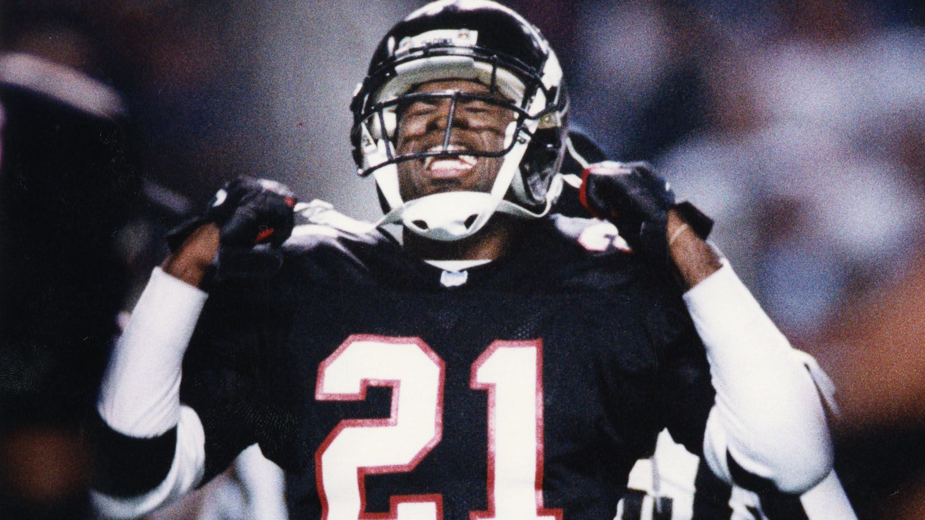 1991- Full-time Brave or Falcon? Last year Deion Sanders played