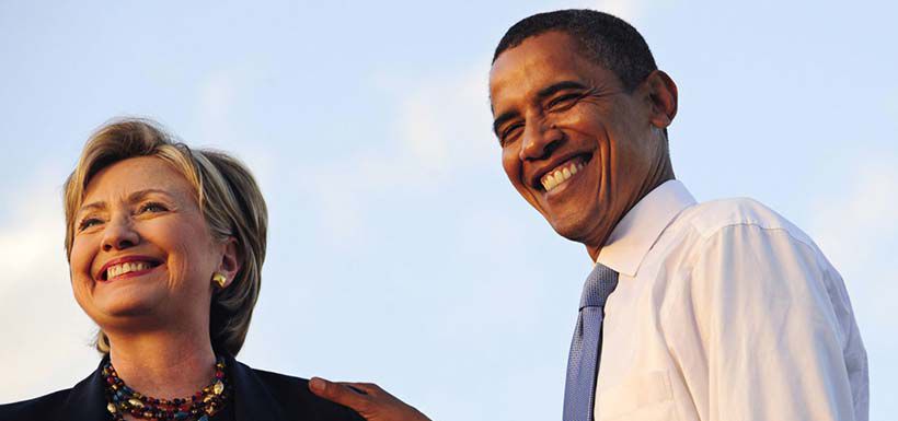 Barack Obama y Hillary Clinton