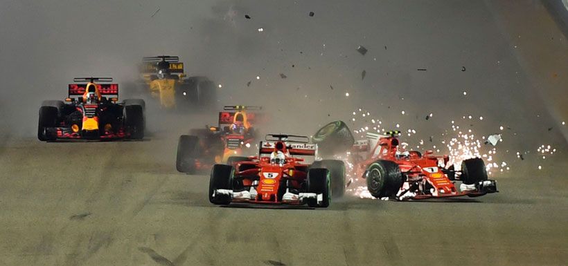 Accidente, Singapur, F1