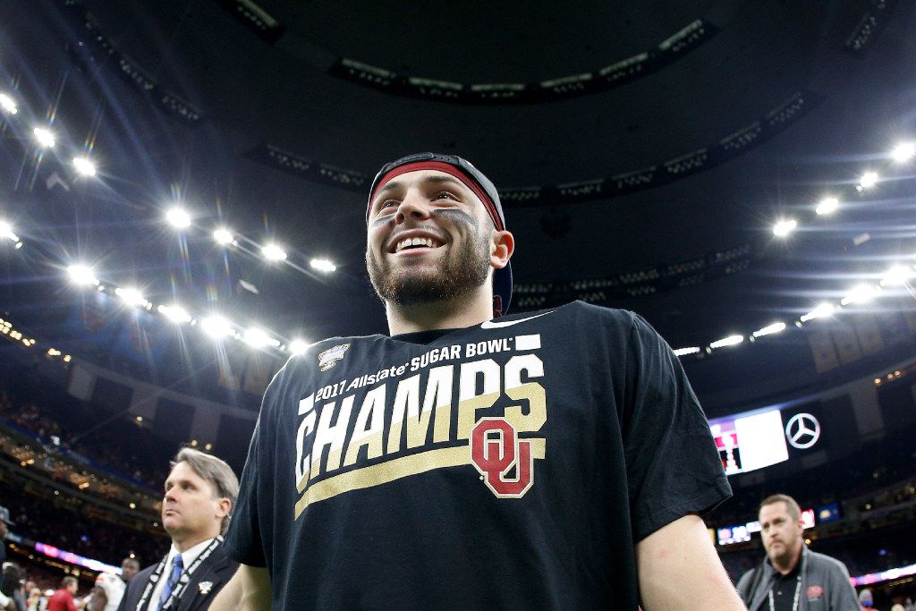 Shirts, Oklahoma Sooners Baker Mayfield White Jersey