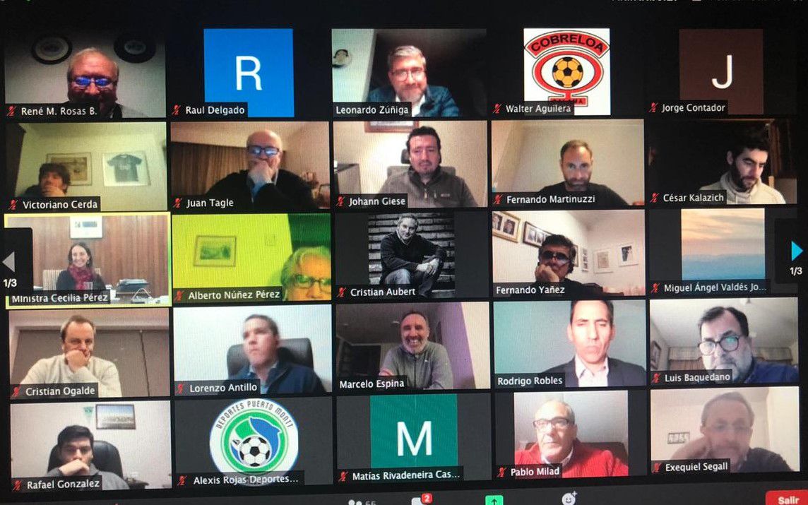 Zoom reunión fútbol