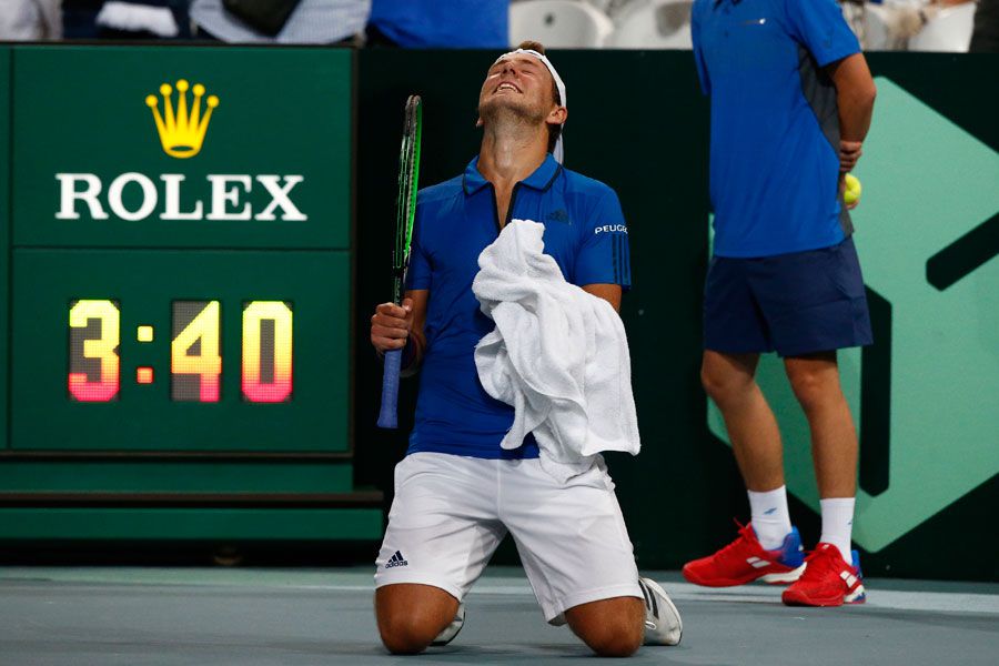 Pouille se impuso en el duelo más intenso de las dos series de semifinales. Foto: AP