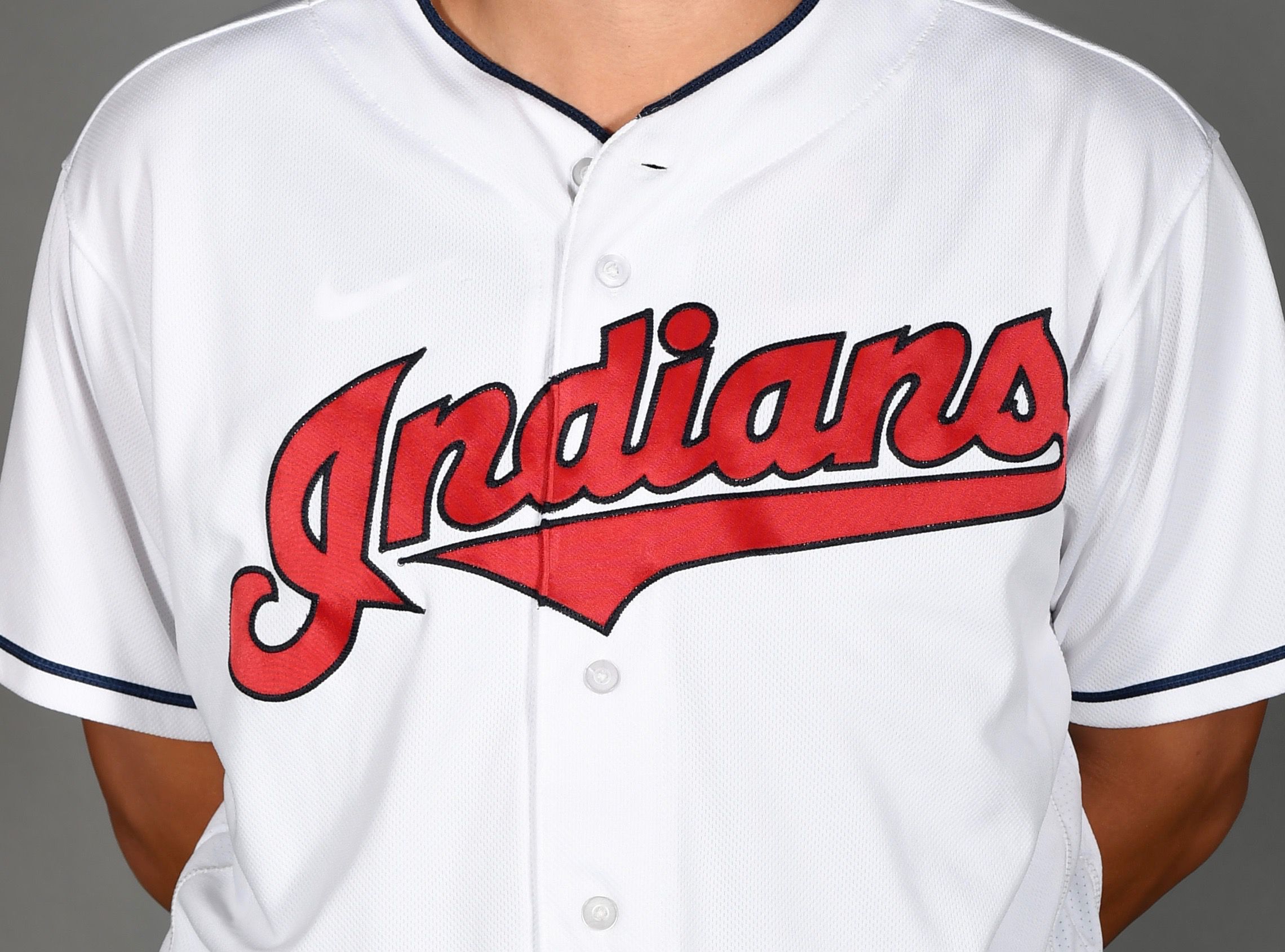 MLB, Shirts, Mlb Spring Training Cleveland Indians Short Sleeve Button  Down Shirt Size M