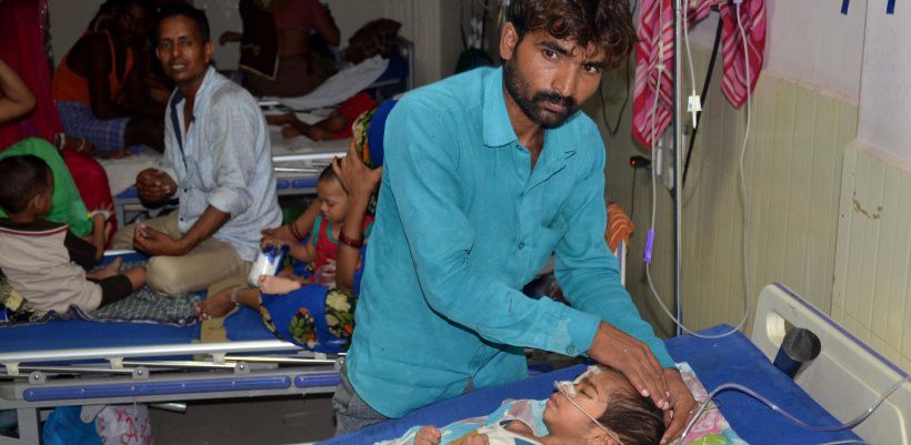 Thirty children die at an Indian hospital allegedly due to lack of oxygen cylinders