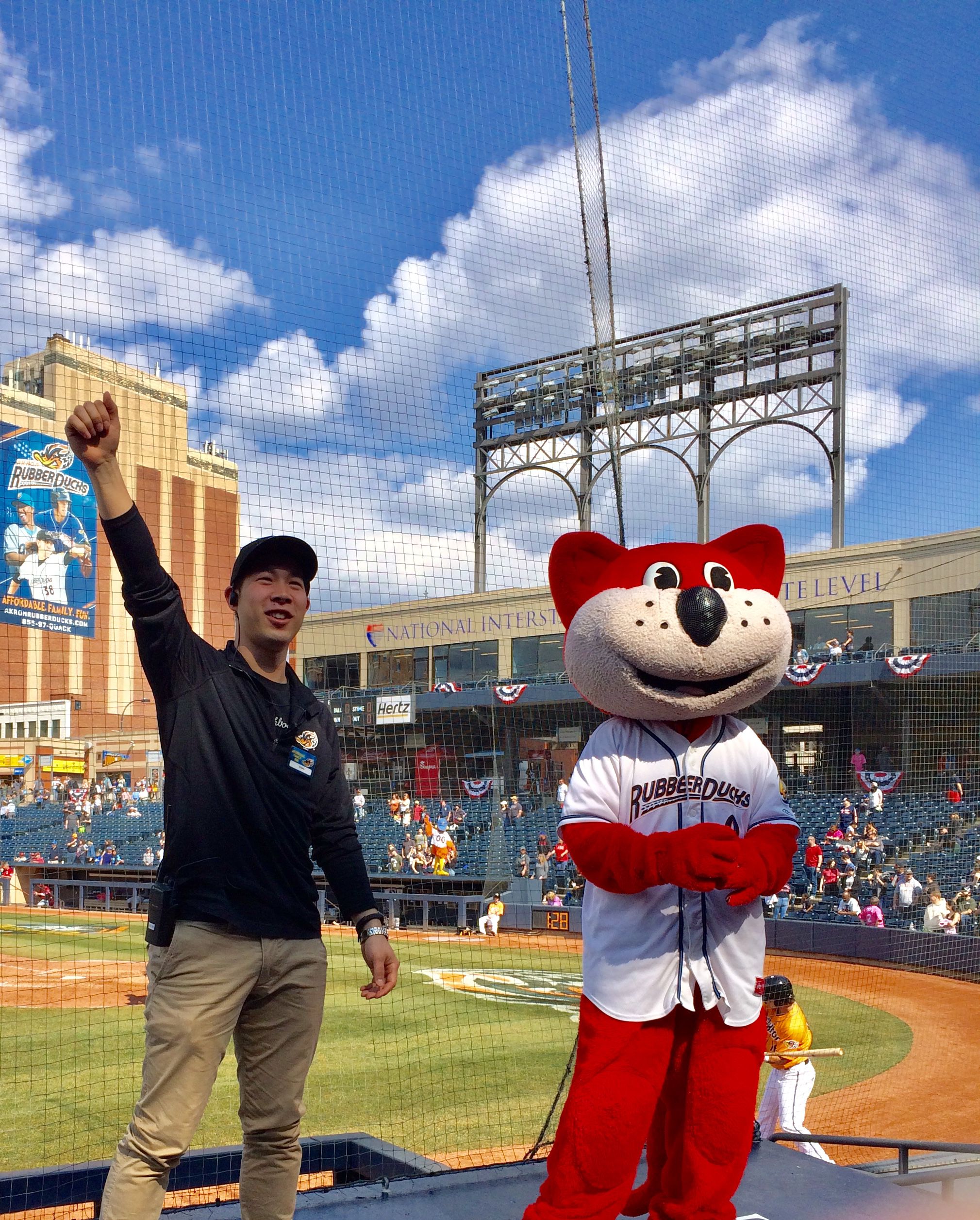 The lonesome life of a baseball mascot, isolated in the stands because of  COVID-19