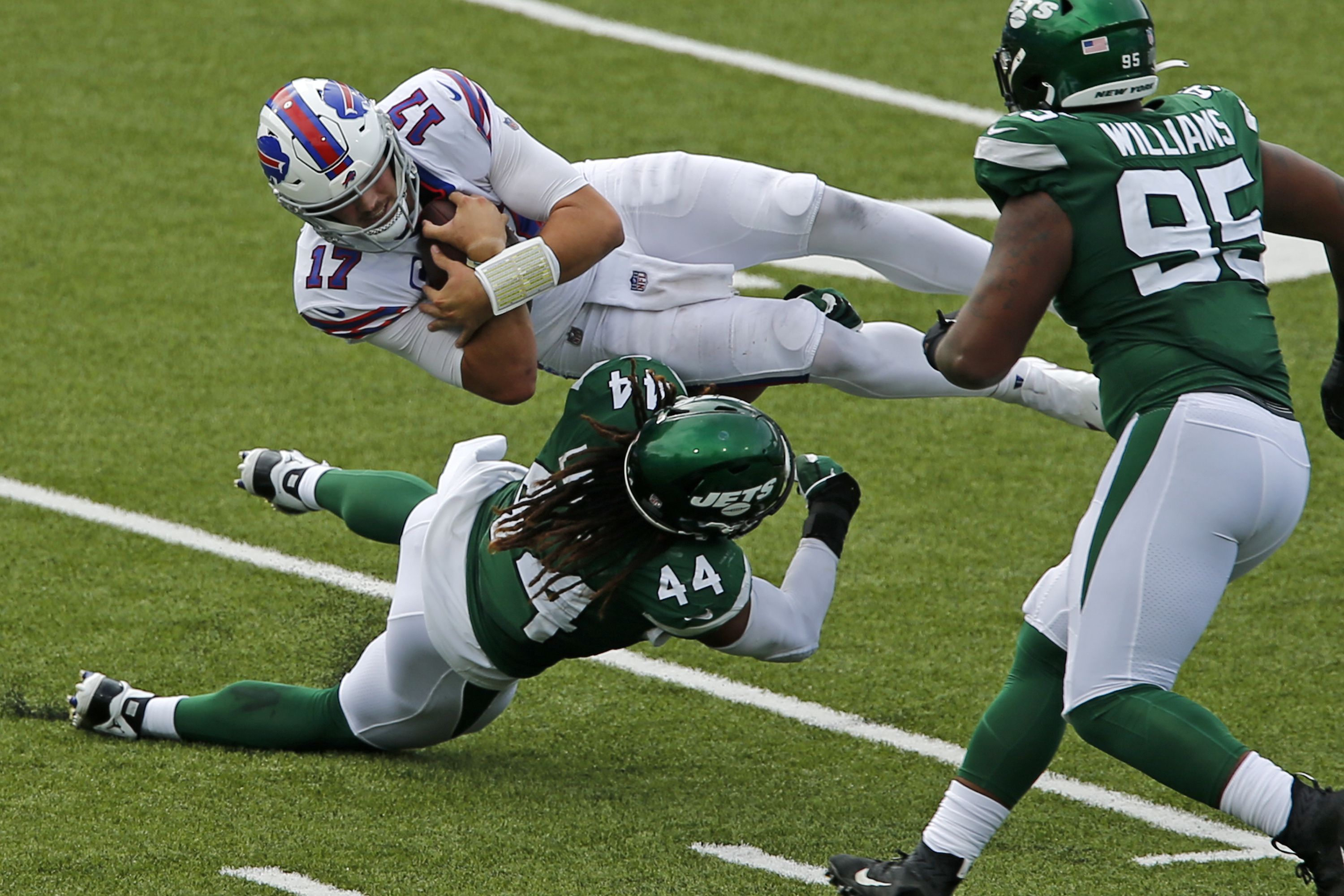 This camera angle of Josh Allen's 98-yard touchdown pass to Gabe