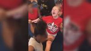300px x 168px - Videos show high school cheerleaders forced to do painful splits