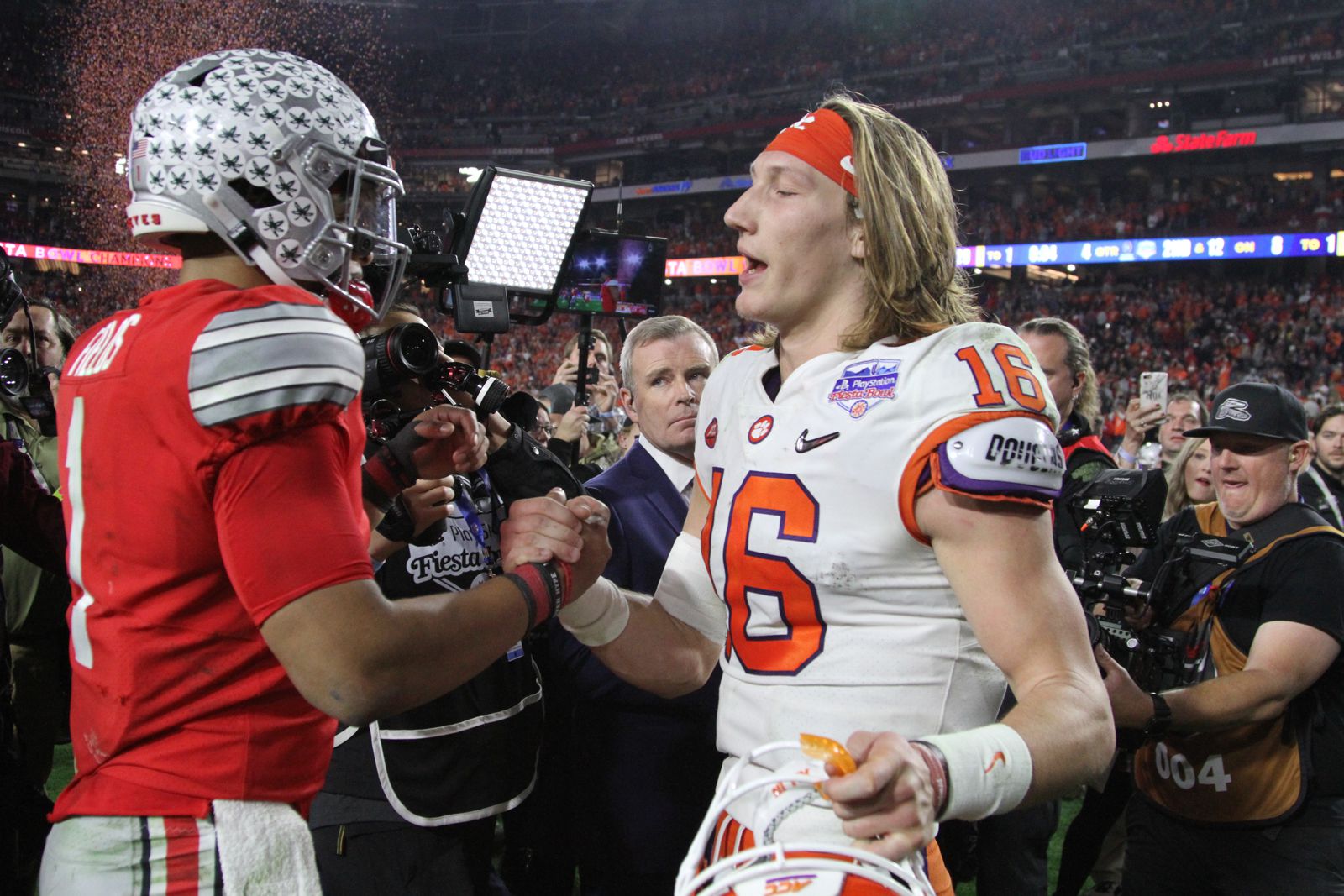 Buckeyes' Title Hopes Overturned In Frenetic Fiesta Bowl