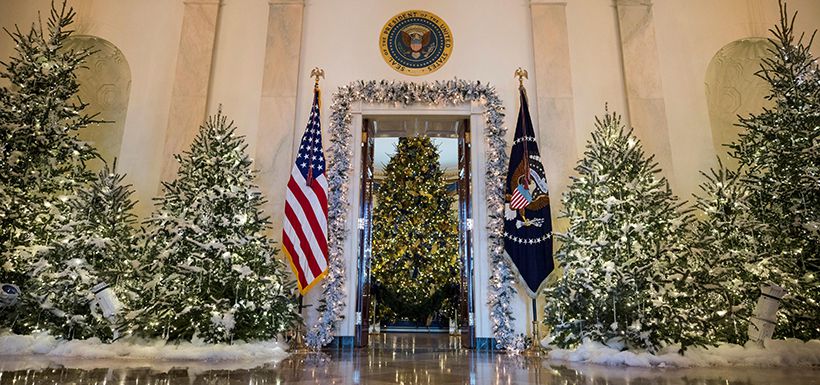 La primera dama de EEUU presenta la decoración navideña de la Casa Blanca