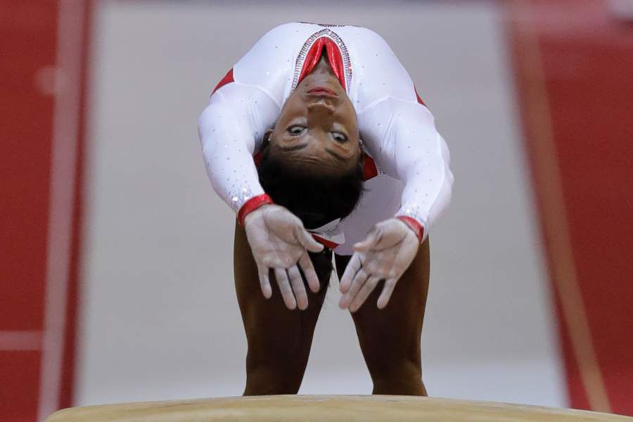 Gold medallist Simone Biles of the U.