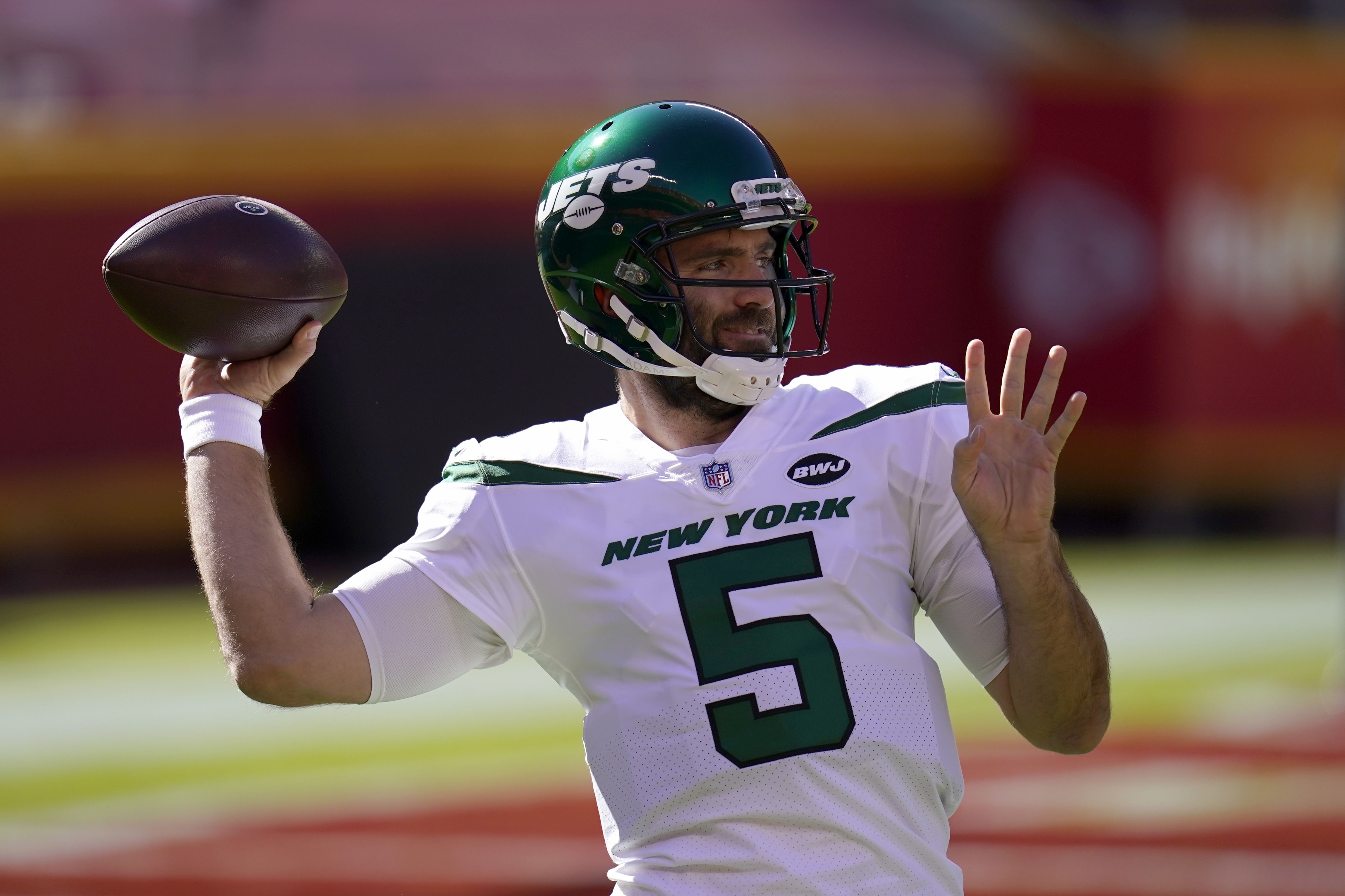 Jets to start QB Joe Flacco vs. Cardinals with Sam Darnold injured