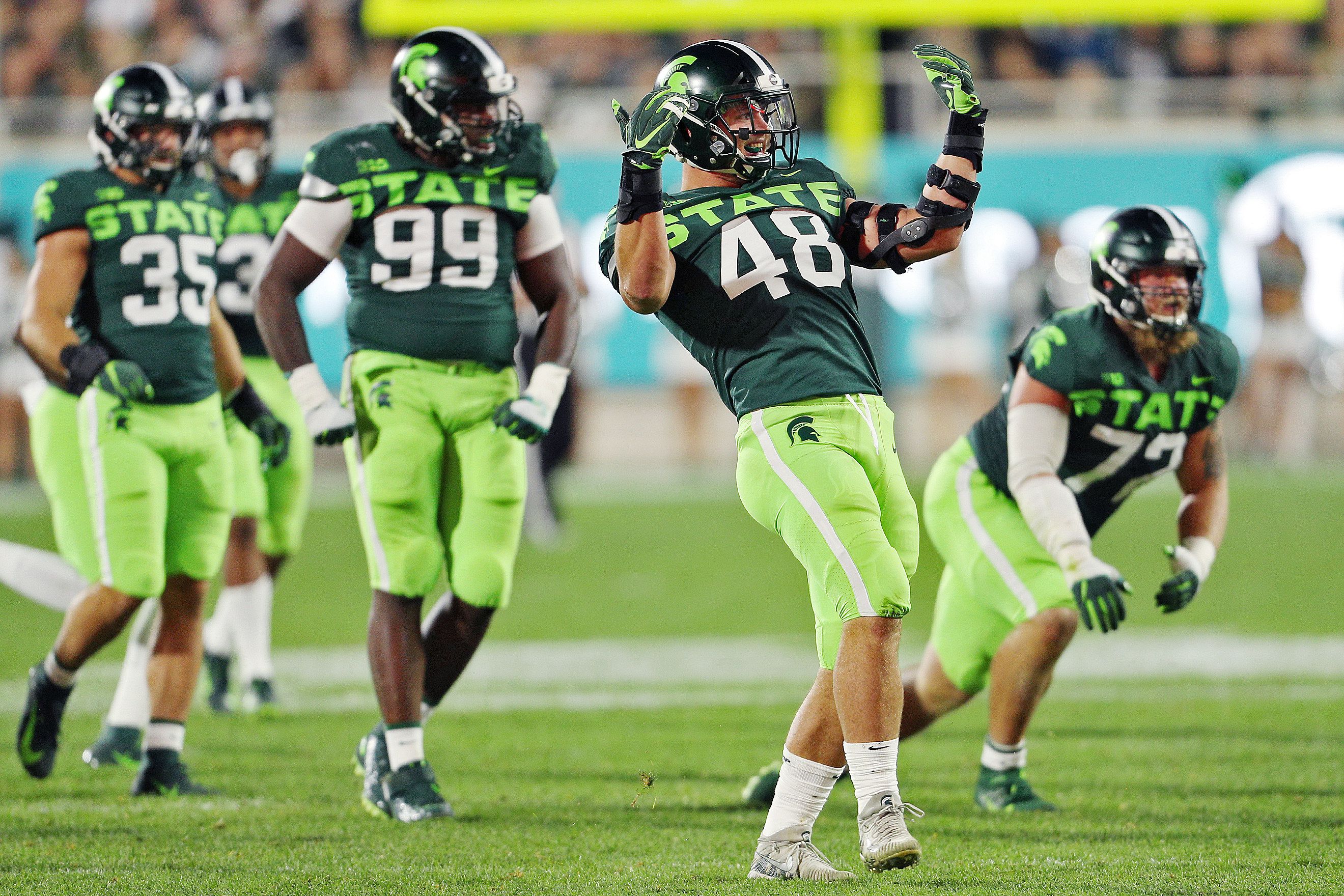 Michigan State football bringing back neon uniforms 