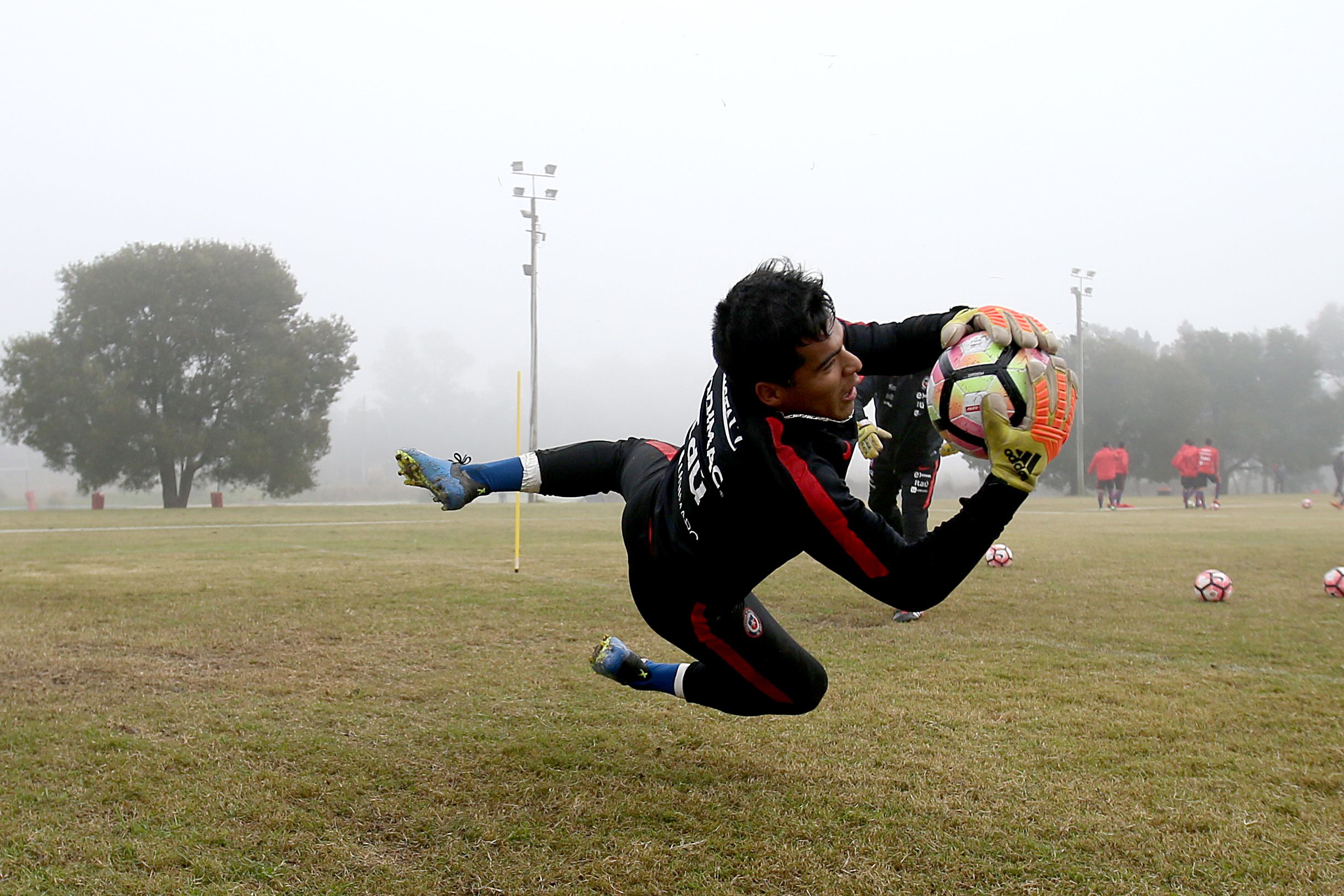 Julio Bórquez, entrenando por la Selección Sub 20.