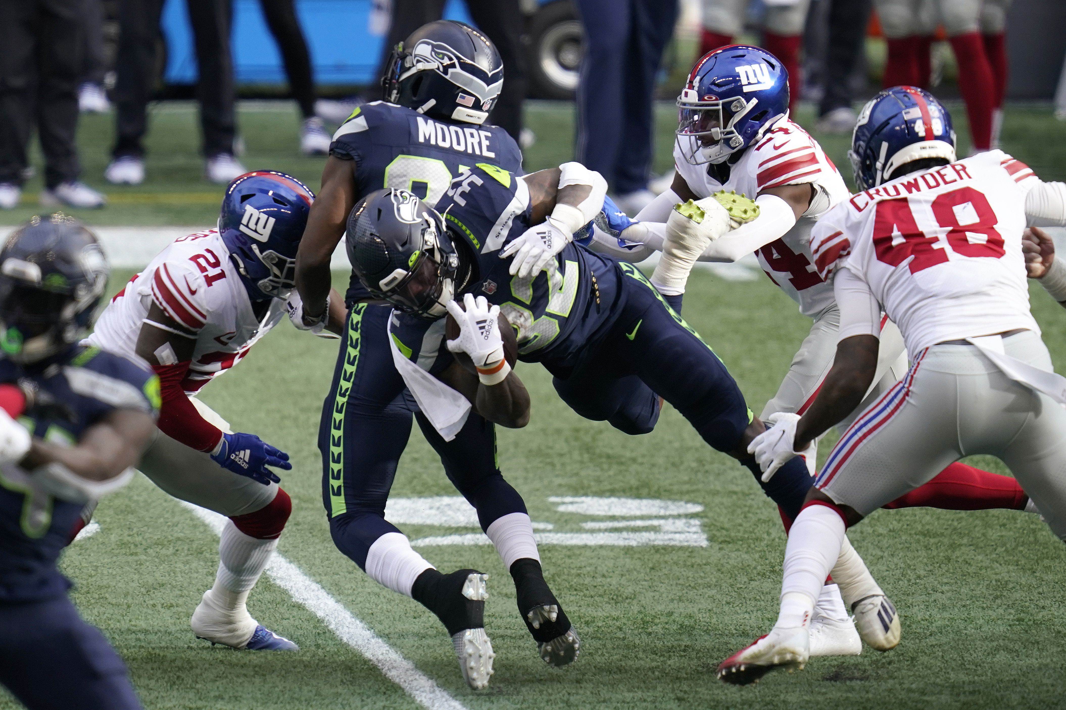 Seattle Seahawks vs New York Giants live online: stats, scores and  highlights