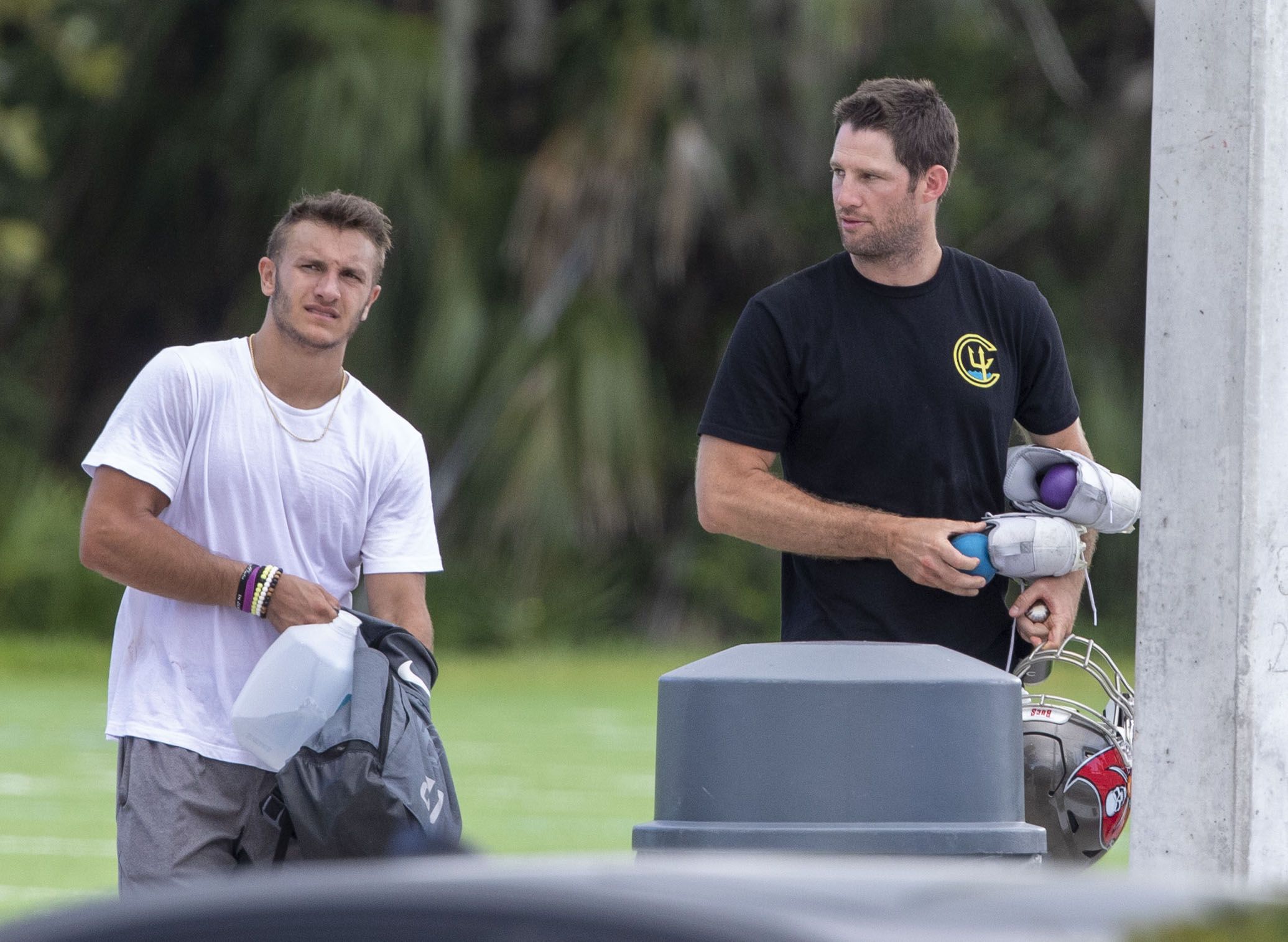 Tom Brady, Bucs players take the field at Tampa's Berkeley Prep: exclusive  photos