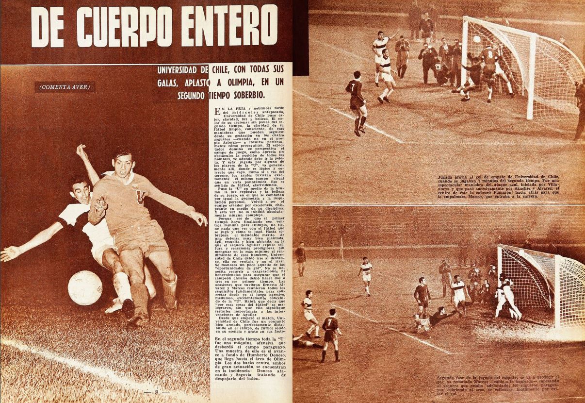 Universidad de Chile vs Olimpia, 1963