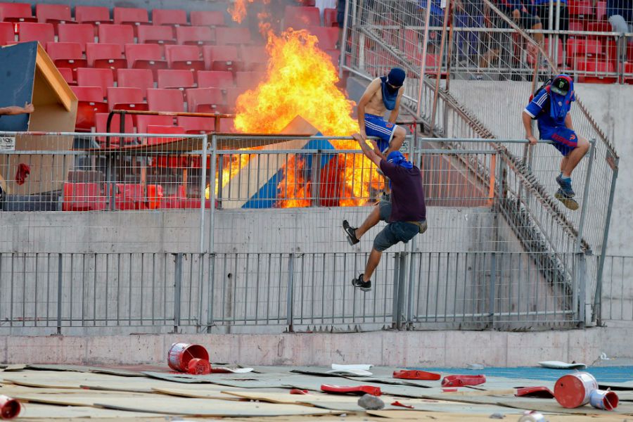 Incidentes U de Chile vs Internacional