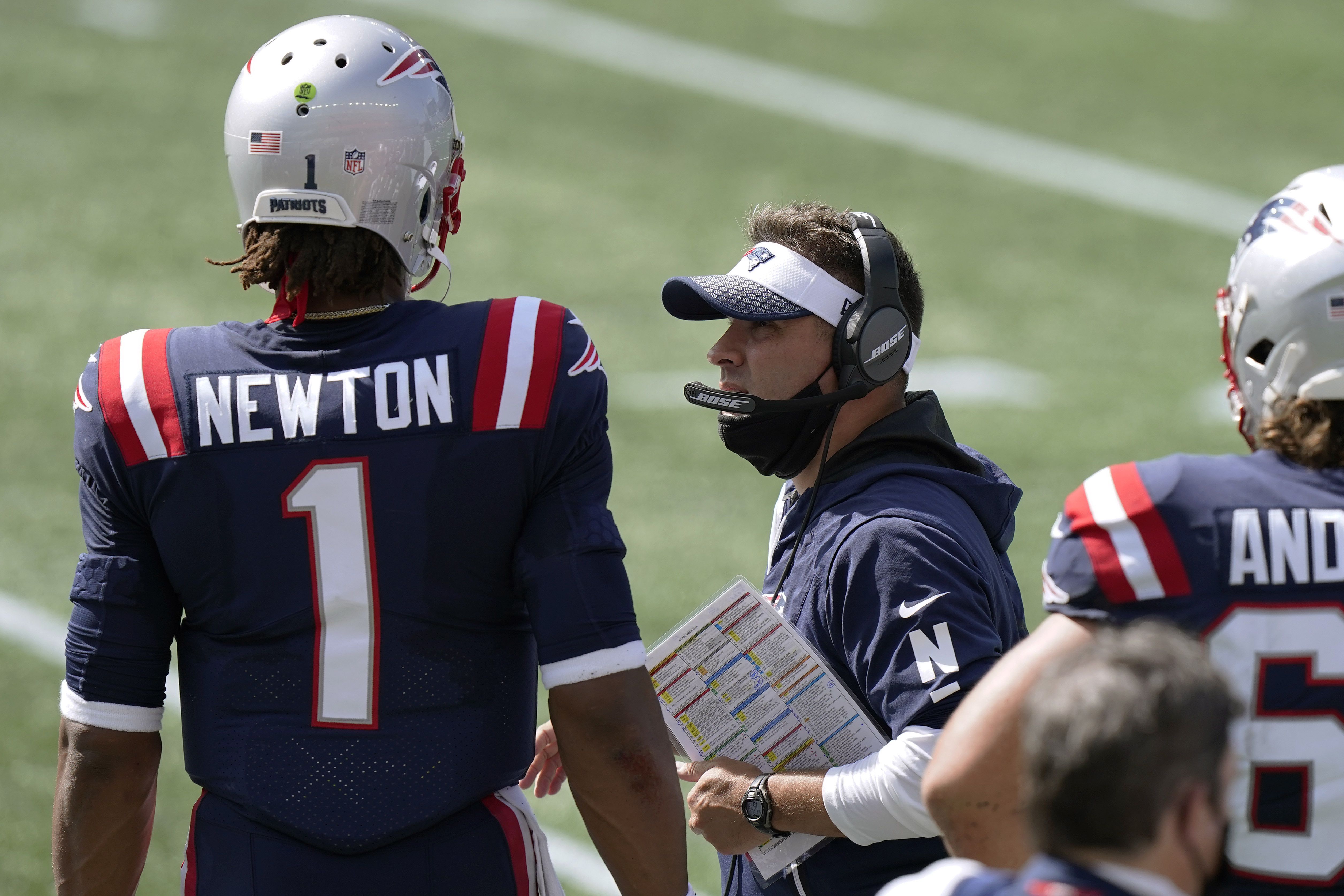 Cam Newton offered a passionate defense of Josh McDaniels's play-calling,  admitted Patriots' record 'extremely frustrating'