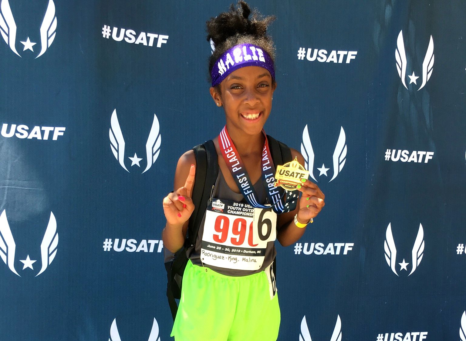 Malina Rodriguez-King earns national title at 2019 USATF Youth Outdoor Track  & Field Championships 