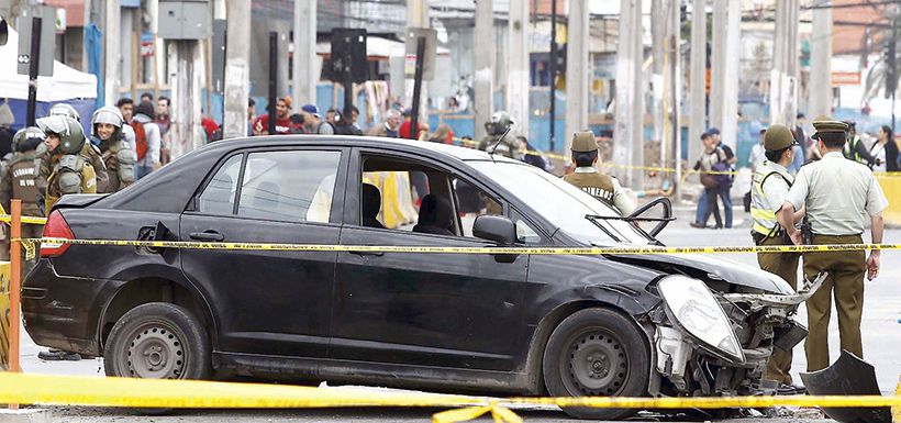 Tres heridos en incidente en la Plaza de Maipú.