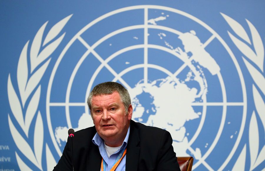 FILE PHOTO: Ryan, Executive Director of the WHO attends a news conference on the Ebola outbreak at the United Nations in Geneva