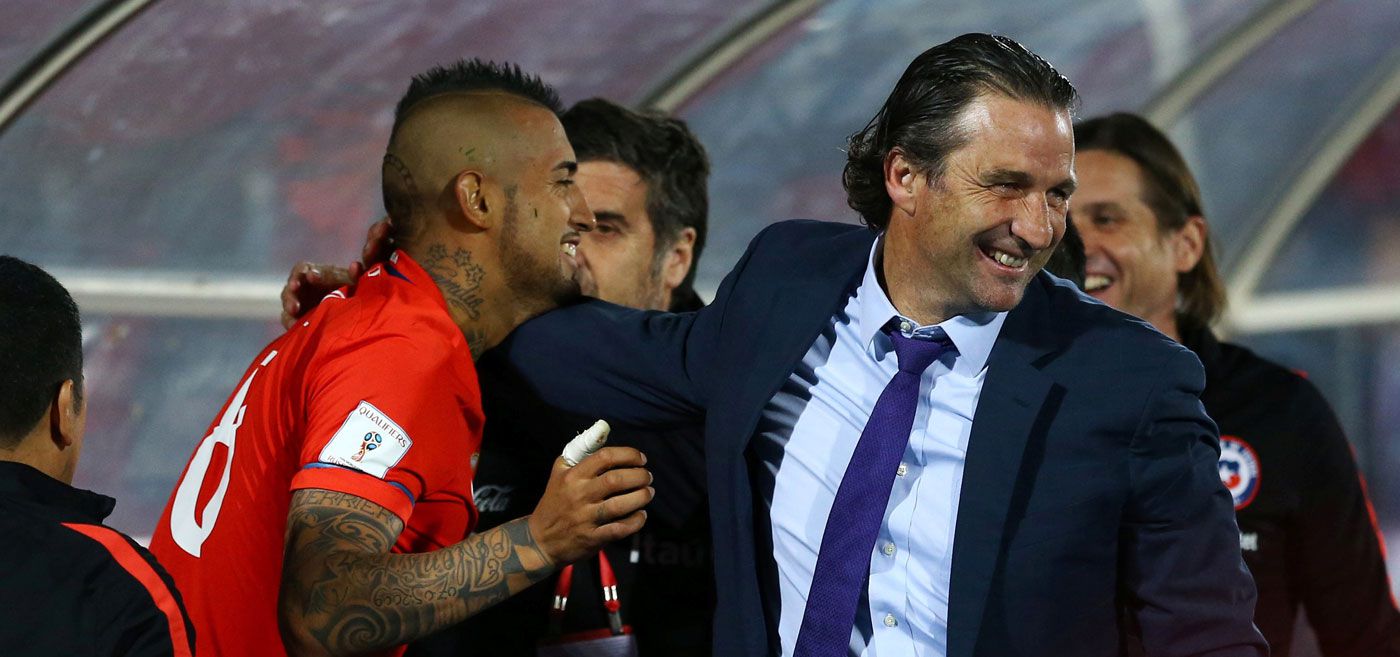 Juan Antonio Pizzi, Arturo Vidal,