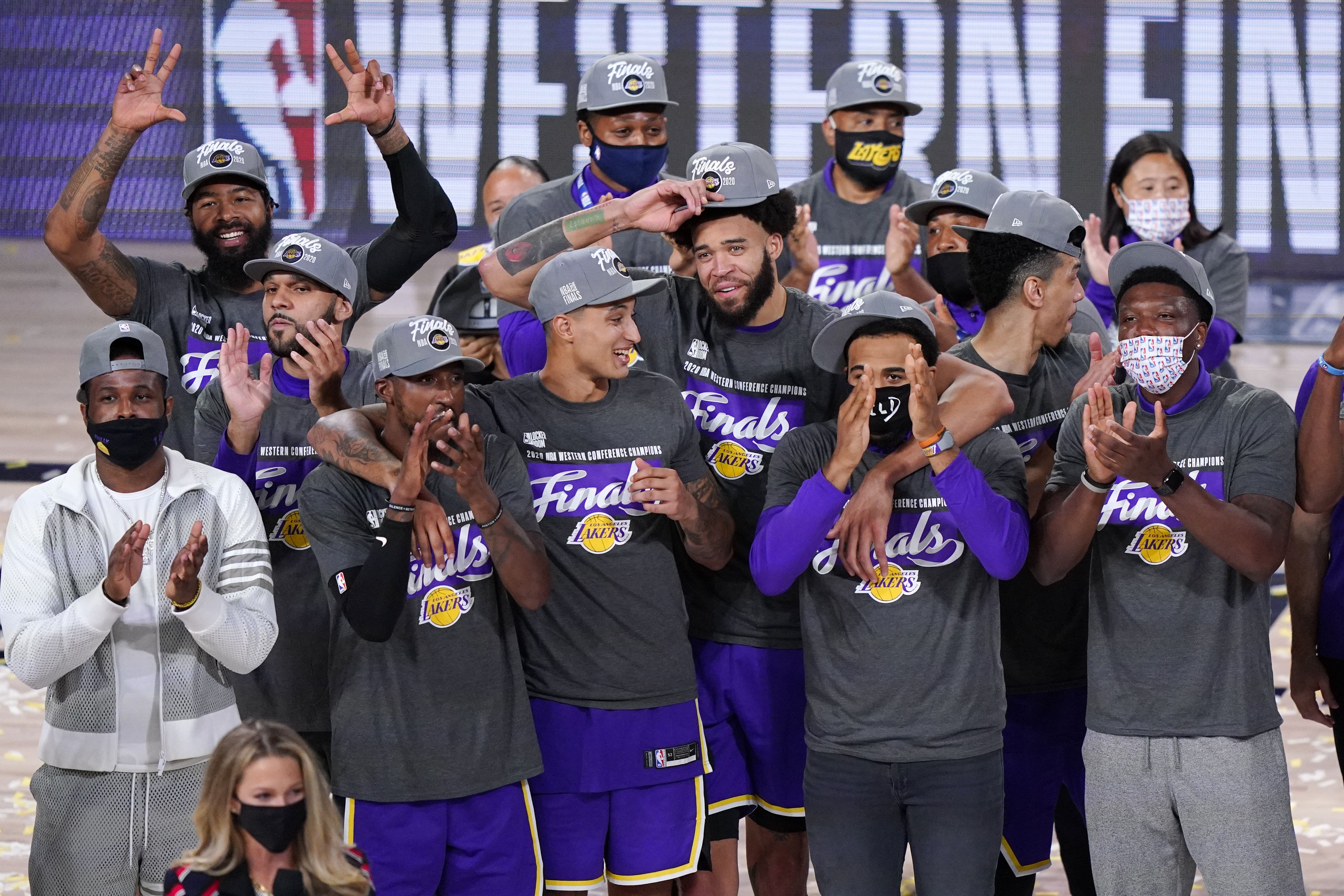 Los Angeles Lakers Trophy Presentation  2020 Western Conference Finals 