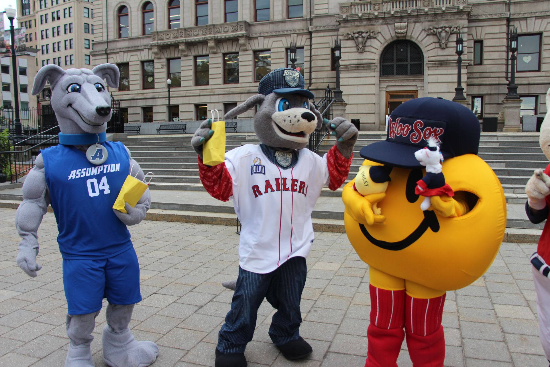 WooSox honor locals at Polar Park as fans get to know new mascot